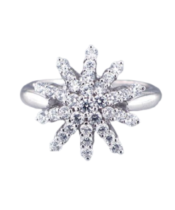 Anillo Estrella de Oro Blanco 30 Diamante 0,18ct Dream Gems 918731