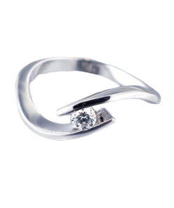 Diamante Anillo Diseño Oro Blanco 0,20ct Dream Gems M-203512