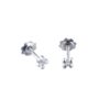 Pendientes Diamante Bebé Flor Oro Blanco 0,024 ct Dream Gems 346022