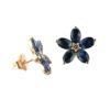 Pendientes Zafiro Azul Oro Rosa Diamante Brown Dream Gems 473724