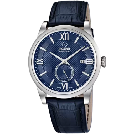 Jaguar Reloj Analógico Hombre Acero Azul Correa Piel Acamar J662/7