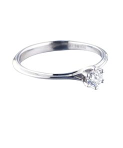 Anillo Compromiso Oro Blanco Diamante 0,20ct Dream Gems 549712