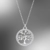 Collar Circonitas Colgante Árbol Vida Lotus Silver Tree Of Life LP1746-1/1