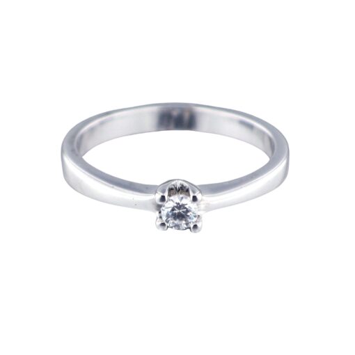 Anillo Compromiso Oro Blanco Diamante 0,10ct Dream Gems 443912