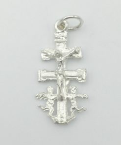 Colgante Cruz Caravaca Plata Mal de Ojo Amuleto protección