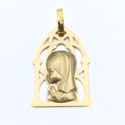 Medalla Virgen niña Oro Amarillo Colgante 000310191