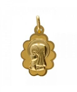 Medalla Virgen Niña Colgante Infantil Oro amarillo M-1083349A