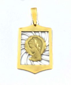 Medalla virgen niña
