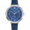 Reloj Mujer Redondo Plateado Correa Piel Azul Go Girl Only 699278