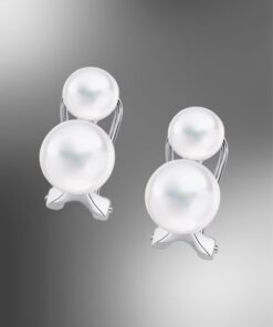 Pendientes Doble Perla Plata Lotus Silver Pearls LP3023-41