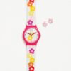 Agatha Ruiz Prada Pack Reloj Pendientes Plata Flores Color AG313K