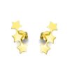 LeCarré Pendientes Trepadores Estrellas Oro Amarillo Earcuff GB018OA