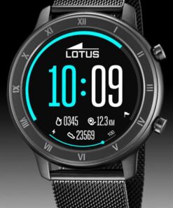 Lotus 50039-1 Digital Smartwatch Correa Acero Caucho Negro