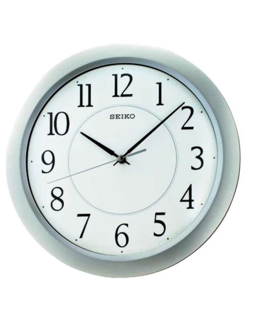 Seiko Reloj Pared Redondo Decoración Color Plata QXA352S