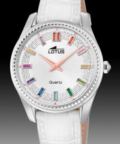 Lotus Bliss Reloj Mujer Acero Correa Blanco Circonitas Color 18899/1