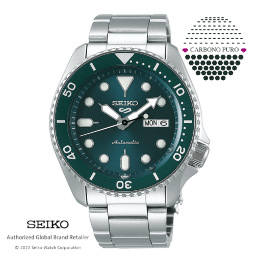 SRPD61K1 Reloj Seiko 5 Hombre Automático Sports Verde Sumergible