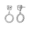 Victoria Cruz A4424-07HT Pendientes Corazón Plata Largos Swarovski®