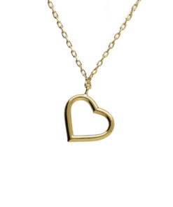 Collar Corazón Colgante Dorado Victoria Cruz Swarovski® A4435-DG
