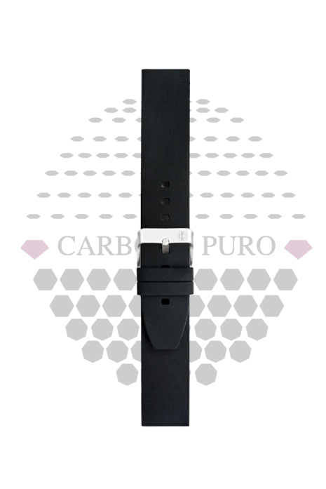 Correa Silicona Genérica Compatible Watch Color Negro 22mm 506001