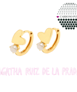 Agatha Ruiz Prada 025CHAN Pendientes Dorado Criollas Plata Perla