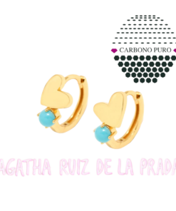 Agatha Ruiz Prada 035CHAN Pendientes Dorado Criollas Plata Turquesa