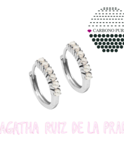 Agatha Ruiz Prada 065CHAN Pendientes Chanel Plata Aro Perlas