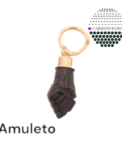 Colgante Higa Mal de Ojo Oro Azabache Amuleto Protección