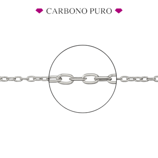 cadena eslabón ovalado CARBONO PURO