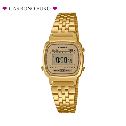 Casio Reloj Retro Digital Dorado Mujer Pequeño LA670WEGA-9EF
