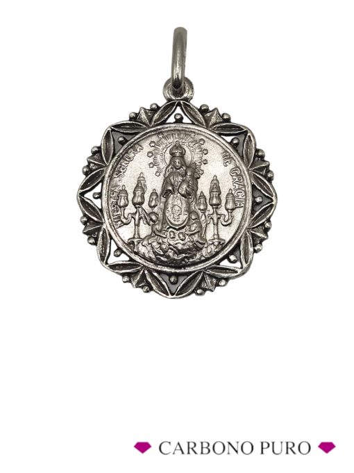 Virgen de Gracia Puertollano Medalla Colgante 28mm Plata PK157126