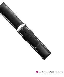 Correa Piel Genérica Compatible Watch Color Negro 22 mm 1410
