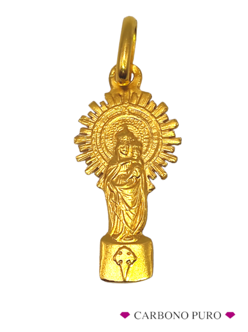 Virgen de Pilar Medalla Oro Amarillo Pilarica PILAR1
