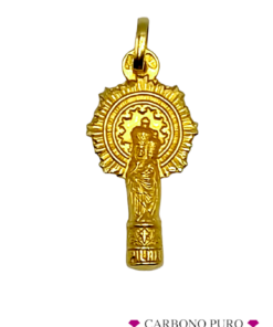Virgen de Pilar Medalla Oro Amarillo Pilarica PILAR3