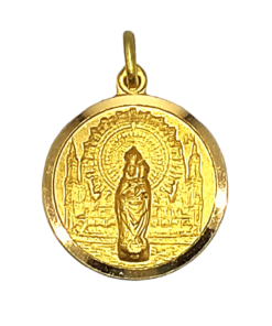 Virgen del Pilar Medalla Oro Amarillo Pilarica PILAR