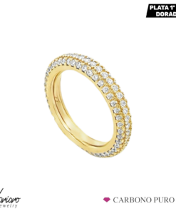 ANILLO CIRCONITAS LABRIORO DORADO 1105 ANILLO CIRCONITAS LABRIORO DORADO CARBONO PURO