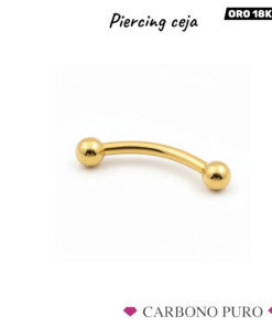 PIERCING CEJA BOLAS ORO AMARILLO