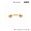 PIERCING CEJA FLECHA ESTRIADA